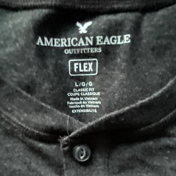 American Eagle Outfitters Men's Short Sleeve T-Shirt Size L Dark Gray - Picture 4 of 6